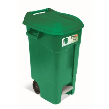 Contenedor Residuos 120L Asas, Pedal Y Tapa Con ProteccióN. Tayg