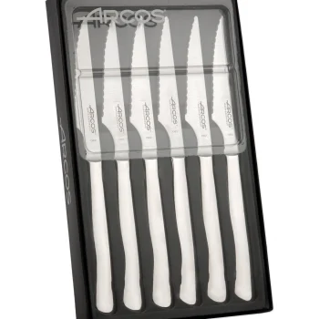 Juego De 6 Chuleteros Acero Inoxidable. Arcos