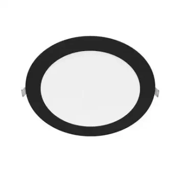 Downlight Led Empotrar Circular Negro 24W Cct
