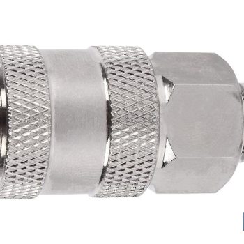 Enchufe rápido universal rosca macho 1/2" - Acoplador Hembra universal con rosca macho BSP 1/2" para instalaciones neumáticas