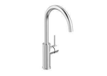 Grifo Lavabo Monomando Caño Alto Atlantis Inox