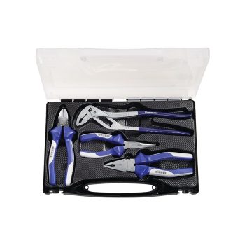 Juego De Alicates Contenido 4 Uds. Cromado MaletíN De PláStico. Promat