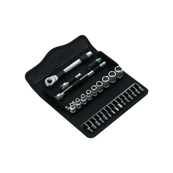 Juego De Llaves De Vaso 8100 Sa 8 Zyklop 28 Uds. 1/4 Pulg. Anchos De Llave 5-13 Mm NúMero De Dientes 72 Hexagonal. Wera