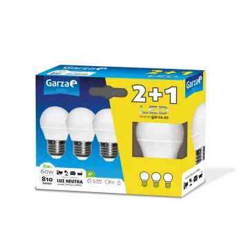 LáMpara IluminacióN Led Esfera E27 8W 810Lm. Garza
