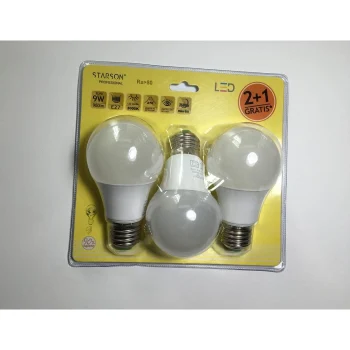 Lampara Led Estanca E27 9W 3 Pz Luz CáLida. Starson