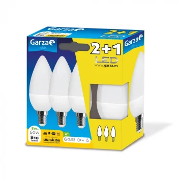 Lampara IluminacióN Led Vela E14 8W 810Lm. Garza