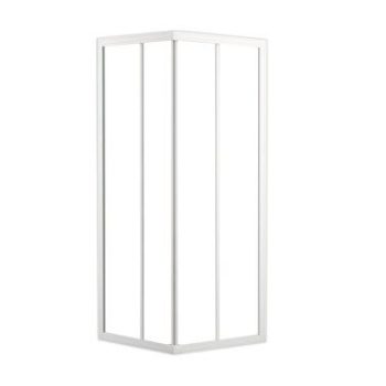 Mampara De Ducha Cuadrada Corredera Siena 70X70Cm Blanco