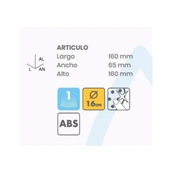 Mango Ducha Cromado Tatay Mirror