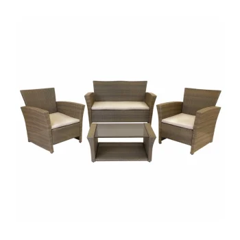 Muebles JardíN 4 Piezas RatáN Ldk Garden Cecile