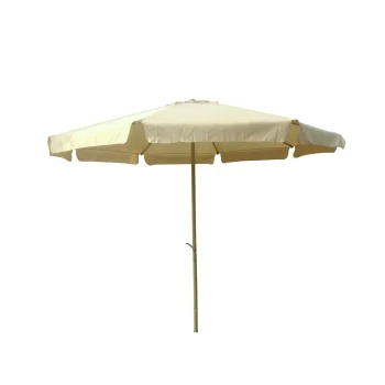 Paarasol Aluminio 3,5Mt Con FaldóN Beige Natuur