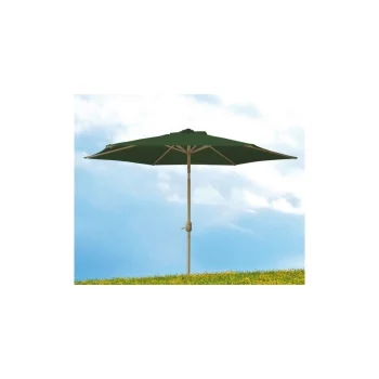 Parasol JardíN 2,70Mt Aluminio Verde Sin FaldóN RotacióN Superior Tubo 38Mm. Natuur