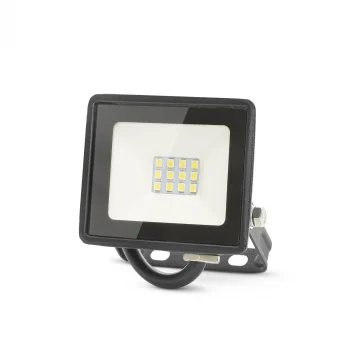 Proyector 10W 860Lm 8,1X3X17,5Cm Aluminio Negro. Garza