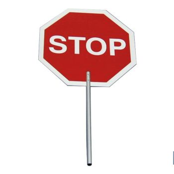 Señal de mano con mango aluminio