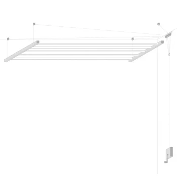 Tendedero Techo Manivela 180Cm Sube-Baja Sc Tendederos
