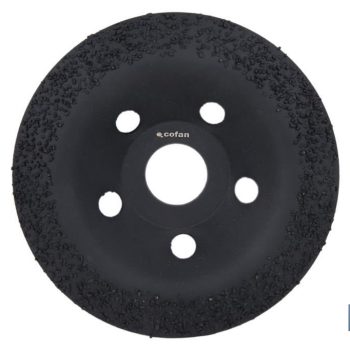 Plato Rectificador para Amoladora con Placas de Carburo de Tungsteno - Diferentes Granos - Medidas: 115 x 22,23 mm