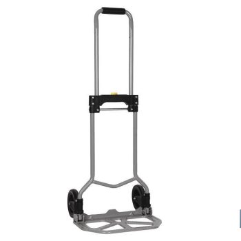 Carretilla de almacén plegable en aluminio - Zona de carga antideslizante - Medidas 365 x 380 x 960 mm
