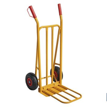 Carretilla de almacén plegable con pala ancha - Capacidad de carga: 300 kg - Peso: 12 kg - Medidas: 1160 x 510 x 780 mm