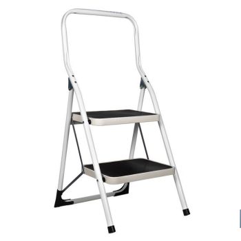 Escalera plegable para uso doméstico - Con 2 o 3 Peldaño s - Fabricada en acero