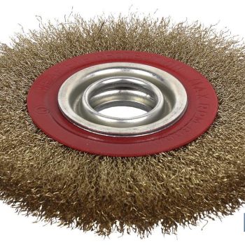 Rueda Alambre Ondulado Acero Latonado