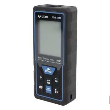 Medidor de Distancias Láser con 6 Funciones - Mide diferentes distancias: 50 y 100 m - Incluye 2 pilas AAA
