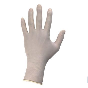 Caja dispensadora de 100 unidades de guantes de látex con polvo - Elásticos y maleables - Ideales contra bacterias |Mínimo 10 unidades