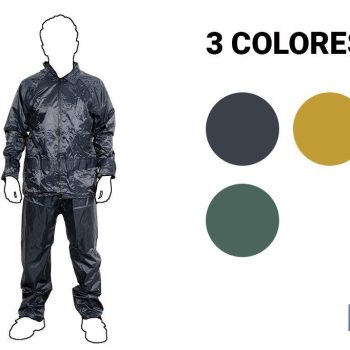 Traje de Agua - Fabricado en Poliéster/PVC - Varios Colores - Compuesto por Chaqueta y Pantalón
