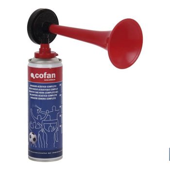 Bocina de aire comprimido - Contenido de 300 ml - Ideal para eventos deportivos o Señalización acústica