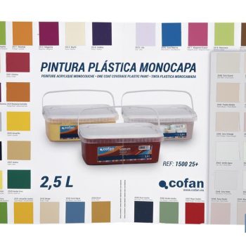 Carta de Colores para Pintura Plástica Monocapa con 40 Muestras de Color