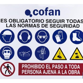 Cartel de obra en glasspack 0,7 mm