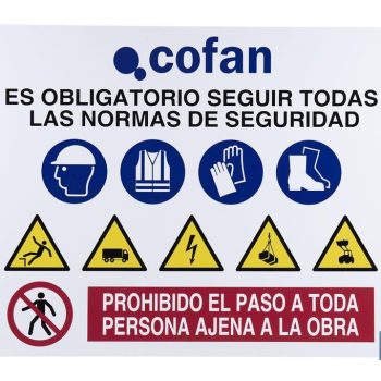 Cartel de obra en glasspack 0,7 mm