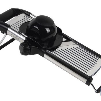 Mandolina Cortadora fabricada en acero inoxidable I Medidas 41,8 x 16,5 x 6,5 cm - Corta espesores de hasta 6 mm