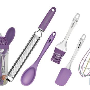 Set de 6 utensilios morados para Repostería de la gama Vergini