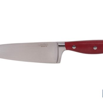 Cuchillo de Cocina con Forjado Francés - En Color Rojo - Diferentes Medidas |Mínimo 10 unidades