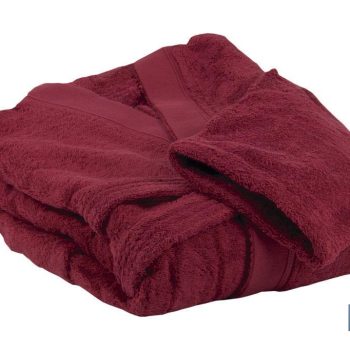 Albornoz - Modelo París - Color Burdeos - 100% algodón - Gramaje 500g/m2 - Varias Tallas