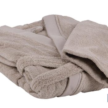 Albornoz - Modelo Abisinia - Color Beige - 100% algodón - Gramaje 500g/m2 - Varias Tallas