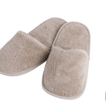 Zapatillas Baño - Modelo Abisinia - Color Beige - 100% Algodón - Gramaje 500g/m2 - Talla M o L