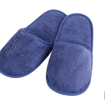 Zapatillas Baño - Modelo Marín - Color Azul Marino - 100% Algodón - Gramaje 500g/m2 - Talla M o L |Mínimo 10 unidades