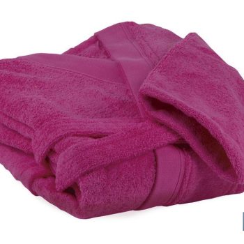 Albornoz en - Color Fucsia - Modelo Primavera - 100% Algodón - Gramaje 500g/m2 - Varias Tallas