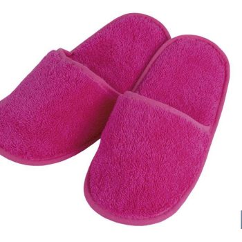 Zapatillas de Baño - Color Fucsia - Modelo Primavera - 100% Algodón - Gramaje 500g/m2 - Talla M o L |Mínimo 10 unidades