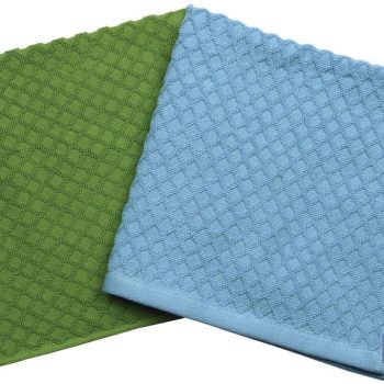 Pack de 2 paño s de cocina - Medida 50 x 50 cm - Color verde y azul - Modelo Merlot |Mínimo 10 unidades