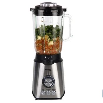 Batidora de vaso - Potencia 1000 W - Capacidad de 1,7 litros - Fabricada en acero inoxidable y vidrio