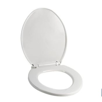 Tapa WC - Medidas 41.9 x 34.7 cm - Fabricada en Polipropileno Blanco