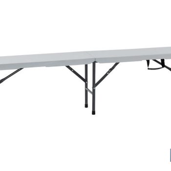 Banco Plegable de Polietileno de alta densidad - Estructura de acero con sistema Plegable - Con Asa para transportar