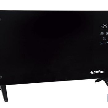 Convector radiante de panel de vidrio - Potencia: 2000 W - Mando a distancia - Control vía app - Compatible con asistente de voz - Temporizador 24 h
