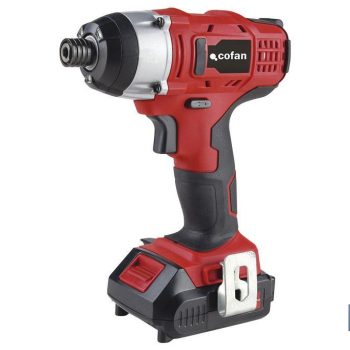 Atornillador percutor de impacto a batería con 2000 rpm - Batería Li-ion de 18V + Cargador incluido