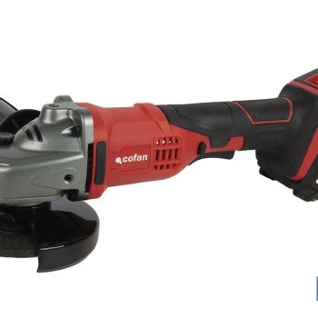 Amoladora a batería - Batería Li-ion de 20V y 2,0 Ah + Cargador incluidos - Apta para discos de 115 mm