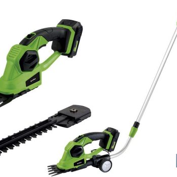 Kit Cortasetos de Mano - Extensible con Ruedas a Batería - Li-Iion 18V - 1200 RPM