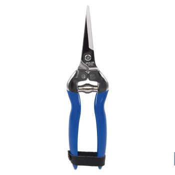 Tijeras de recolección con punta recta de acero inoxidable y longitud total de 185 mm - Especiales para jardinería