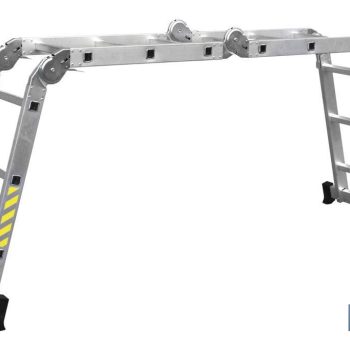 Escalera aluminio multiusos - Con 4 x 3 Peldaño s y 3,25 metros de longitud - Normativa EN 131 y 150 kilos