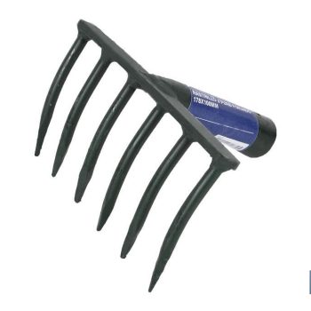 Rastrillo forjado en acero especial - Mango no incluido - Dispone de 18 púas